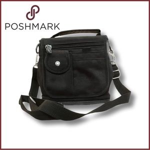 Xhilaration Crossbody Bag Wallet Purse Black with Many Compartments